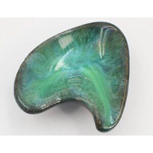 Grand River Pottery Fergus Canada Green Ashtray Or Trinket Dish